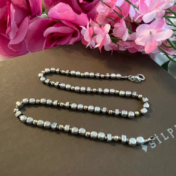 Silpada RARE Sterling Silver & 14k Gold Filled Nugget Necklace - Picture 2 of 16